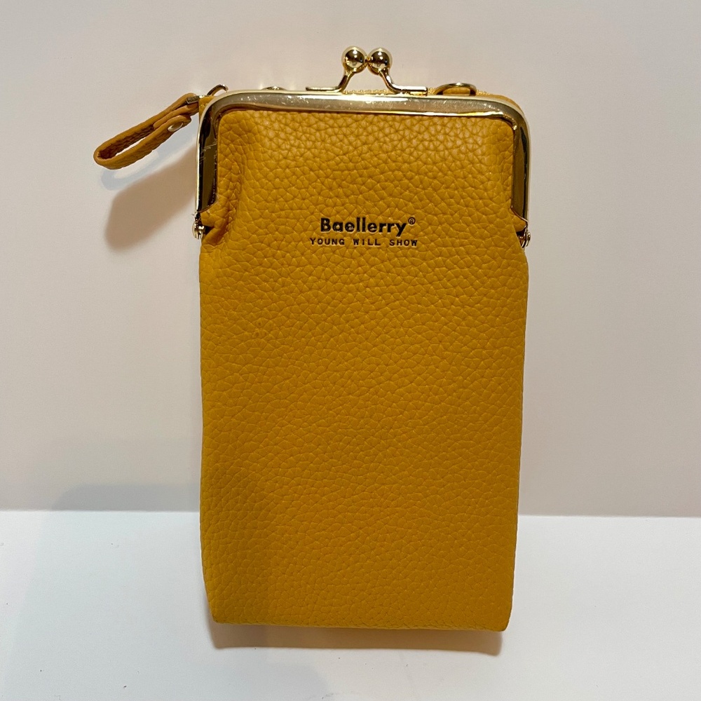 Beallery Yellow Wallet or Small Crossbody Purse Organizer NWOT - Picture 10 of 10